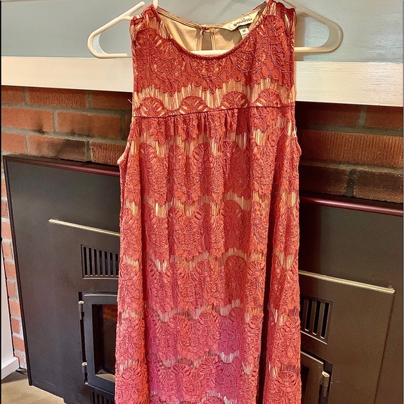 Speechless Dresses & Skirts - JUNIOR’S SPEECHLESS-MAUVE LACE SCALLOPED DRESS
